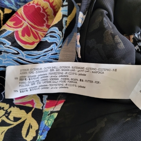 Zara Multicolored Patchwork Floral Printed Shorts Romper Jumpsuit Playsuit NWT M - Picture 14 of 15